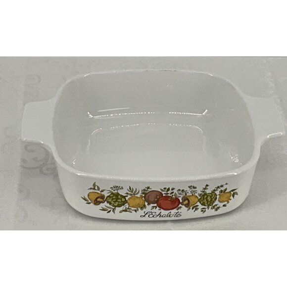 Corning Ware Spice Of Life 1 Quart Square‎ Casserole Dish L'Echalote - Picture 1 of 6